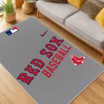 mlb boston red sox baseball team logo sport carpet area rug home decor gift living room brs115
