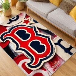MLB Boston Red Sox Baseball Team Logo Sport Carpet Area Rug Home Decor Gift BRS121