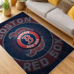 MLB Boston Red Sox Baseball Team Logo Sport Carpet Area Rug Home Decor Gift BRS123
