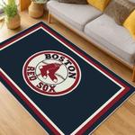 mlb boston red sox baseball team logo sport carpet area rug home decor gift living room brs124