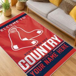 MLB Boston Red Sox Baseball Team Logo Sport Carpet Area Rug Home Decor Gift BRS129