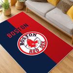 mlb boston red sox baseball team logo sport carpet area rug home decor gift living room brs132