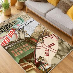 MLB Boston Red Sox Baseball Team Logo Sport Carpet Area Rug Home Decor Gift BRS135