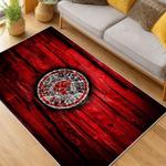 mlb boston red sox baseball team logo sport carpet area rug home decor gift living room brs138