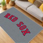 mlb boston red sox baseball team logo sport carpet area rug home decor gift living room brs141
