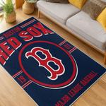 mlb boston red sox baseball team logo sport carpet area rug home decor gift living room brs146