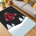 mlb boston red sox baseball team logo sport carpet area rug home decor gift living room brs152