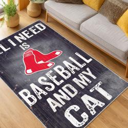 MLB Boston Red Sox Baseball Team Logo Sport Carpet Area Rug Home Decor Gift BRS155