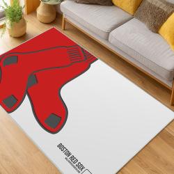 MLB Boston Red Sox Baseball Team Logo Sport Carpet Area Rug Home Decor Gift BRS165
