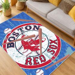 MLB Boston Red Sox Baseball Team Logo Sport Carpet Area Rug Home Decor Gift BRS177