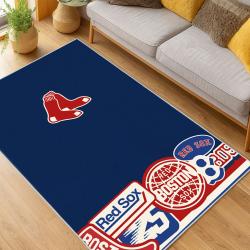 MLB Boston Red Sox Baseball Team Logo Sport Carpet Area Rug Home Decor Gift BRS181