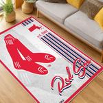 mlb boston red sox baseball team logo sport carpet area rug home decor gift living room brs183