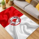 mlb boston red sox baseball team logo sport carpet area rug home decor gift living room brs185