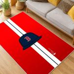 mlb boston red sox baseball team logo sport carpet area rug home decor gift living room brs189