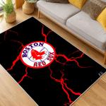 mlb boston red sox baseball team logo sport carpet area rug home decor gift living room brs190