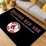 mlb boston red sox baseball team logo sport carpet area rug home decor gift living room brs206