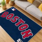 mlb boston red sox baseball team logo sport carpet area rug home decor gift living room brs210