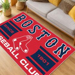 MLB Boston Red Sox Baseball Team Logo Sport Carpet Area Rug Home Decor Gift BRS211