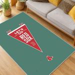 mlb boston red sox baseball team logo sport carpet area rug home decor gift living room brs213