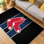 mlb boston red sox baseball team logo sport carpet area rug home decor gift living room brs218