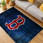 mlb boston red sox baseball team logo sport carpet area rug home decor gift living room brs228