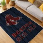 mlb boston red sox baseball team logo sport carpet area rug home decor gift living room brs236