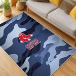 mlb boston red sox baseball team logo sport carpet area rug home decor gift living room brs248
