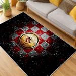 mlb boston red sox baseball team logo sport carpet area rug home decor gift living room brs251