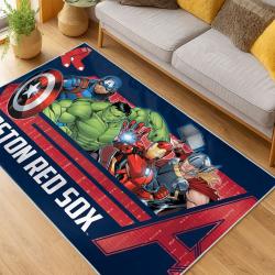 MLB Boston Red Sox Baseball Team Logo Sport Carpet Area Rug Home Decor Gift BRS252