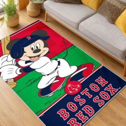 MLB Boston Red Sox Baseball Team Logo Sport Carpet Area Rug Home Decor Gift BRS253