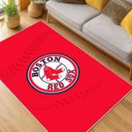 mlb boston red sox baseball team logo sport carpet area rug home decor gift living room brs255