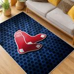 mlb boston red sox baseball team logo sport carpet area rug home decor gift living room brs262