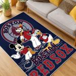 mlb boston red sox baseball team logo sport carpet area rug home decor gift living room brs266