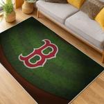 mlb boston red sox baseball team logo sport carpet area rug home decor gift living room brs268