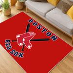 mlb boston red sox baseball team logo sport carpet area rug home decor gift living room brs86