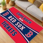 mlb boston red sox baseball team logo sport carpet area rug home decor gift living room brs89