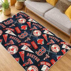 MLB Boston Red Sox Baseball Team Logo Sport Carpet Area Rug Home Decor Gift BRS92