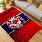 mlb boston red sox baseball team logo sport carpet area rug home decor gift living room brs94