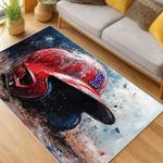 mlb boston red sox baseball team logo sport carpet area rug home decor gift living room brs95