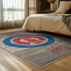 mlb chicago cubs area rug non slip baseball carpet home decor gift idea for fans bedroom cac109