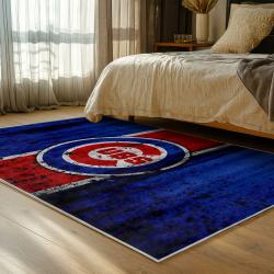 mlb chicago cubs area rug non slip baseball carpet home decor gift idea for fans bedroom cac121