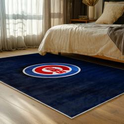 mlb chicago cubs area rug non slip baseball carpet home decor gift idea for fans bedroom cac130