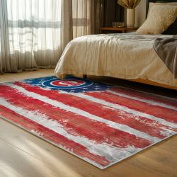 mlb chicago cubs area rug non slip baseball carpet home decor gift idea for fans bedroom cac138