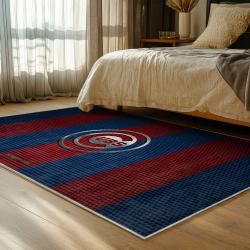 mlb chicago cubs area rug non slip baseball carpet home decor gift idea for fans bedroom cac150