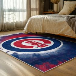 mlb chicago cubs area rug non slip baseball carpet home decor gift idea for fans bedroom cac166