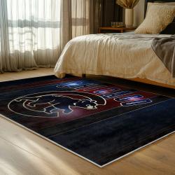 mlb chicago cubs area rug non slip baseball carpet home decor gift idea for fans bedroom cac178
