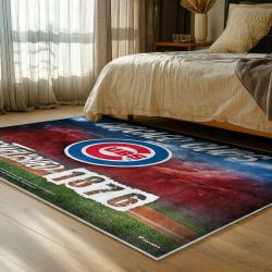 mlb chicago cubs area rug non slip baseball carpet home decor gift idea for fans bedroom cac183