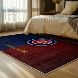 mlb chicago cubs area rug non slip baseball carpet home decor gift idea for fans bedroom cac185
