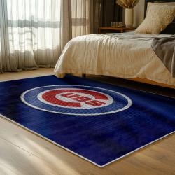 mlb chicago cubs area rug non slip baseball carpet home decor gift idea for fans bedroom cac197