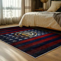 mlb chicago cubs area rug non slip baseball carpet home decor gift idea for fans bedroom cac33